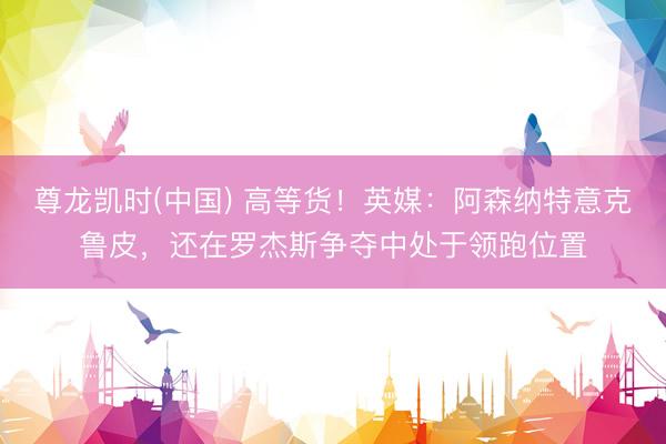 尊龙凯时(中国) 高等货!英媒:阿森纳特意克鲁皮,还在罗杰斯争夺中处于领跑位置